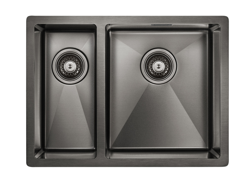 Мойка нерж. сталь AISI304 ANNEX, PM545944-GMR, вороненая сталь, правая, PVD, 590х440мм, Paulmark PM5