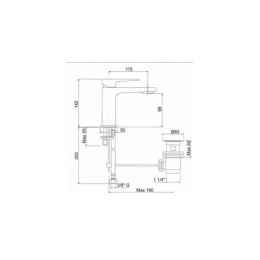 Смеситель для раковины Cezares Jump LSM1-BIO