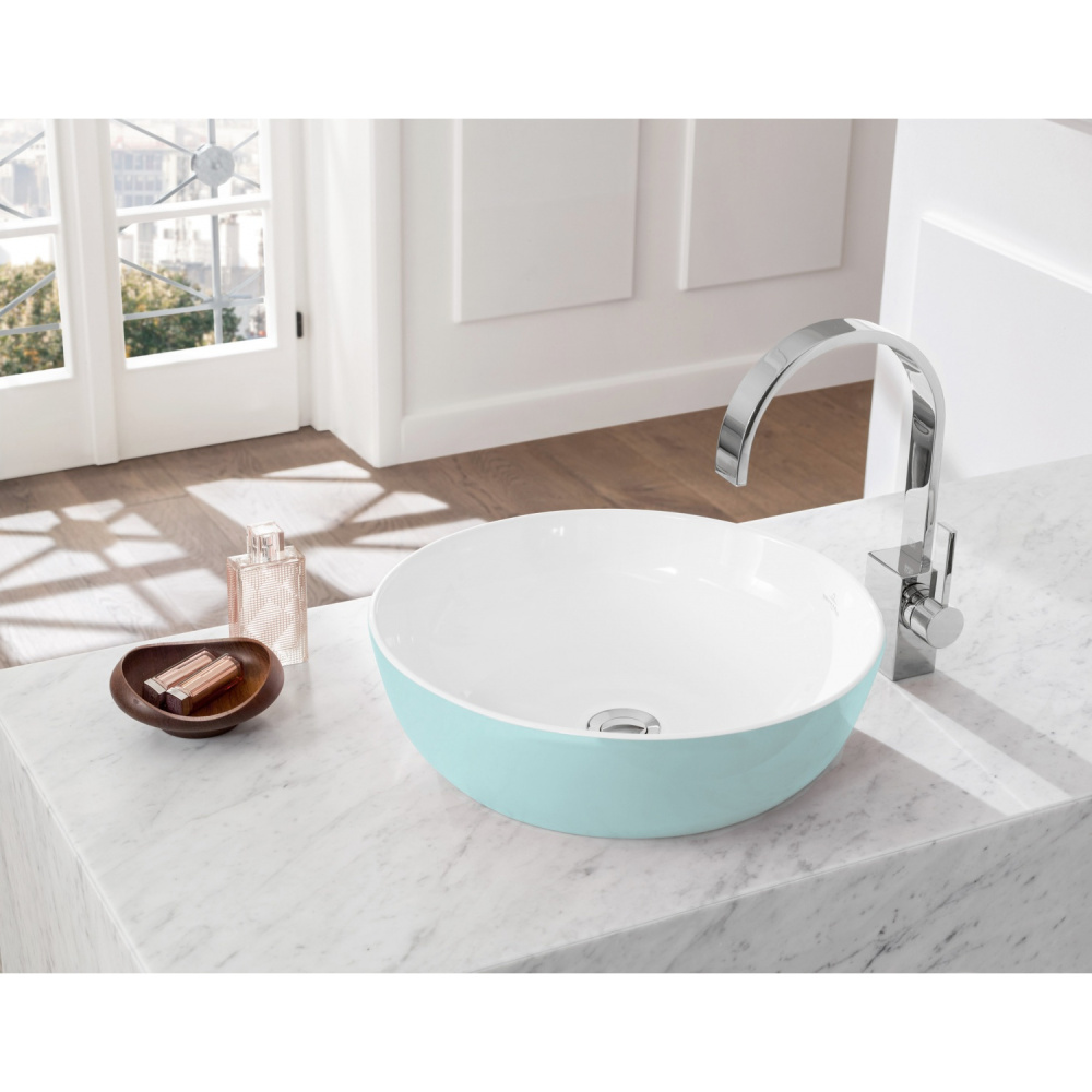 Раковина накладная Villeroy Boch Artis 417943BCW0 круглая 43 см (цвет fog)