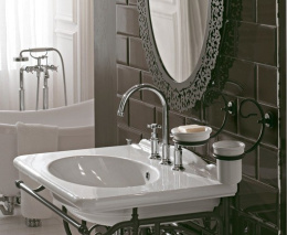 Мыльница Globo Paestum (PA039) Белый, Состаренный металл