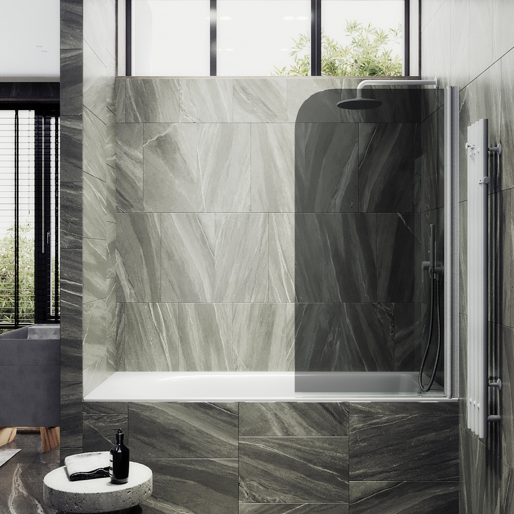 Шторка на ванну Maybah Glass MGV-603-1 поворотная на монопетле