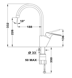 Фото Смеситель Teka Alcudia 469956210 для кухонной мойки