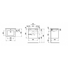 Модуль с раковиной Laufen Pro S 8.6496.0.260.104.1