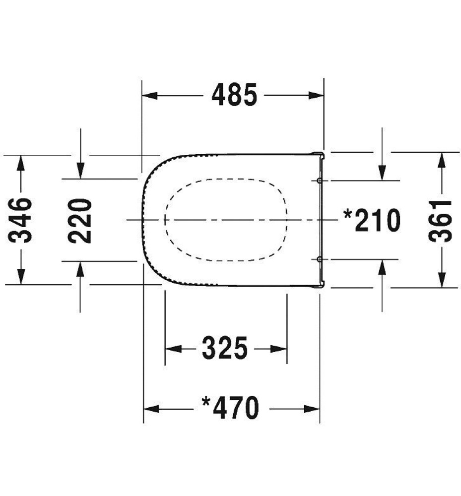 Сиденье с крышкой для унитаза Duravit D-Code 0060390000 (белый)
