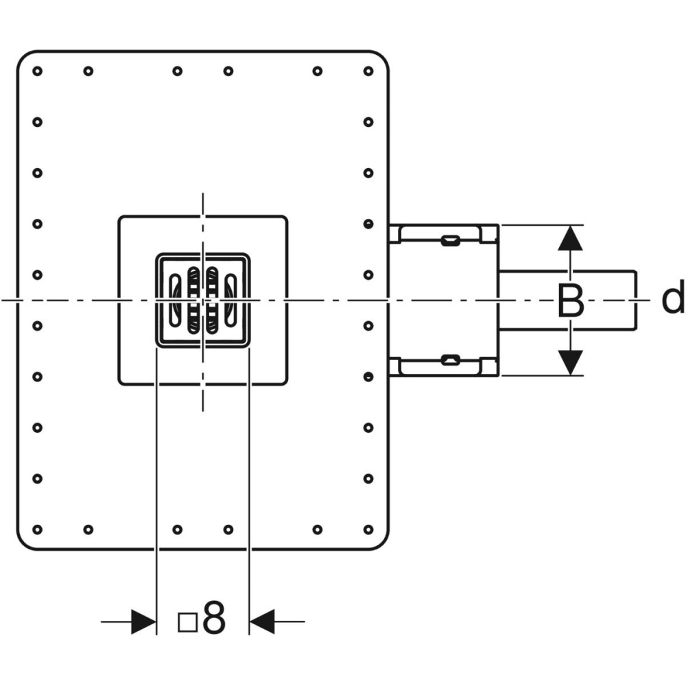 Фото Сифон для душевого трапа Geberit CleanLine (154.050.00.1) серый