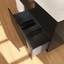 Villeroy Boch Finion F060GJPH Тумба под раковину 1196х498 мм (light grey matt/glossy black)
