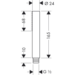Ручной душ 10531000 Hansgrohe Axor Starck