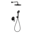 Душевая система Remer Energy EY09S02MD25NOVB, черный матовый