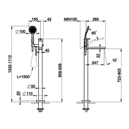 Внешние части для смесителя Gessi Emporio Via manzoni (24982#031) хром