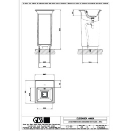 Раковина напольная Gessi Eleganza (46824#800) черный