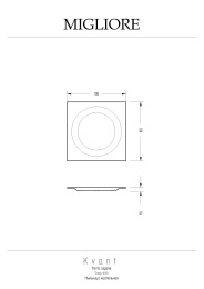 Фото Migliore KVANT 29784 Мыльница настольная, золото