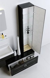 Aqwella Infinity Inf.03.08/BLK Тумба дополнительная 80см.