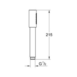 Grohe Sena 28034000 Душ ручной, 1 вид струи