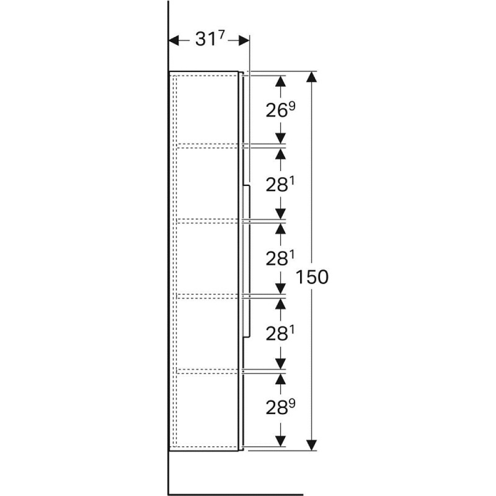 Фото Geberit iCon 840150000 Шкаф, пенал