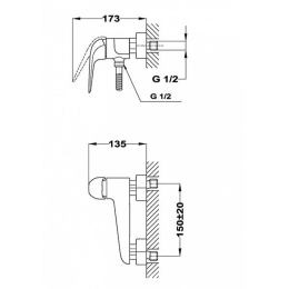Фото Teka Itaca 67231020N2 Смеситель для душа PVD, черный
