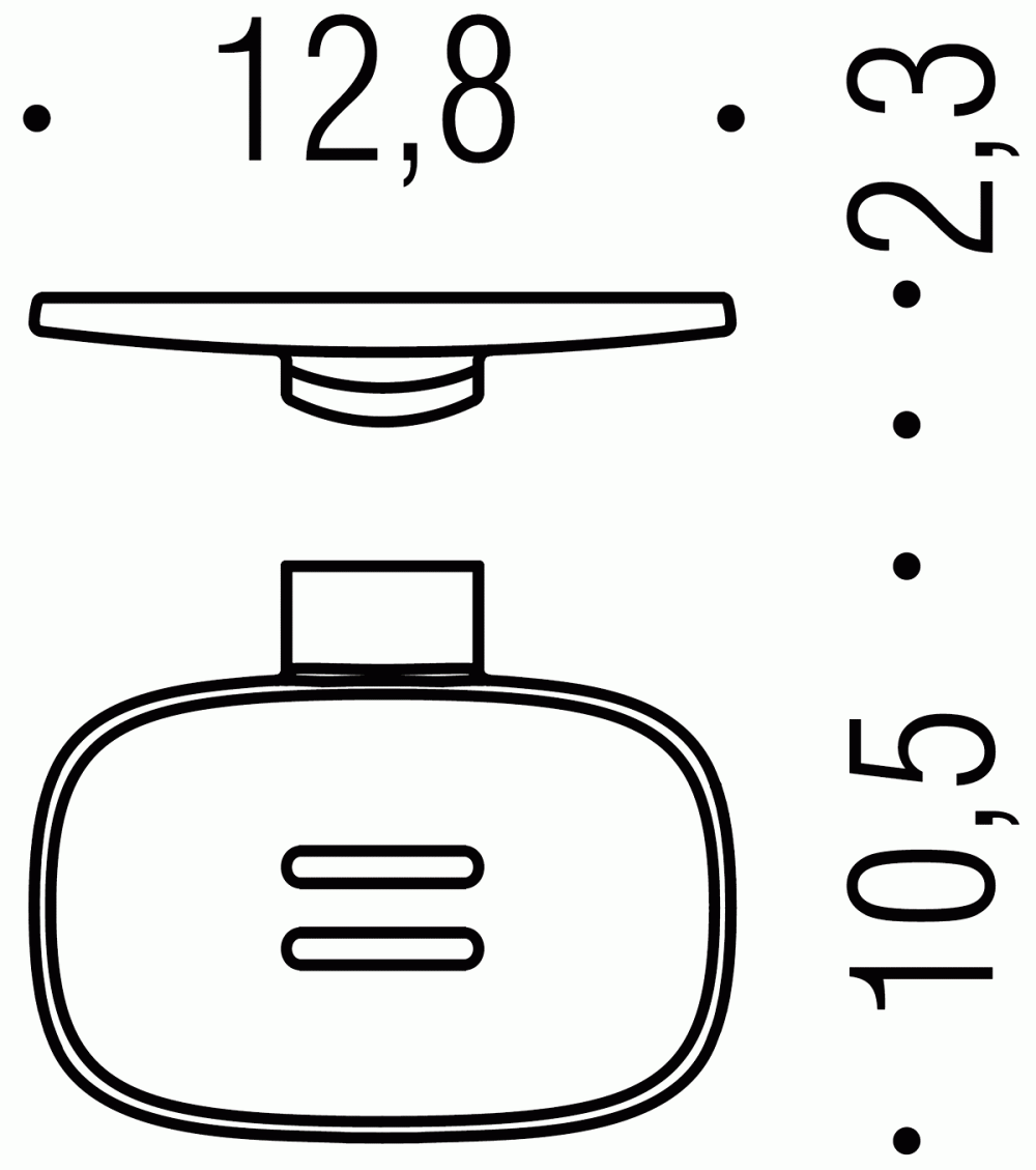 Фото Colombo Trenta B30010CR Мыльница подвесная, хром