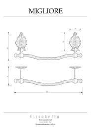 Migliore Elisabetta 17072 Полотенцедержатель L45 см, золото