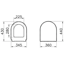 Сиденье для унитаза Vitra Zentrum (94-003-001) белый