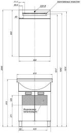 Фото Мебель для ванной Aquanet Адель 60 черный