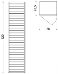 Фото Шкаф пенал Boheme Armadi Art Vallessi Avantgarde Canale 35 846-WG подвесной Белый Золото