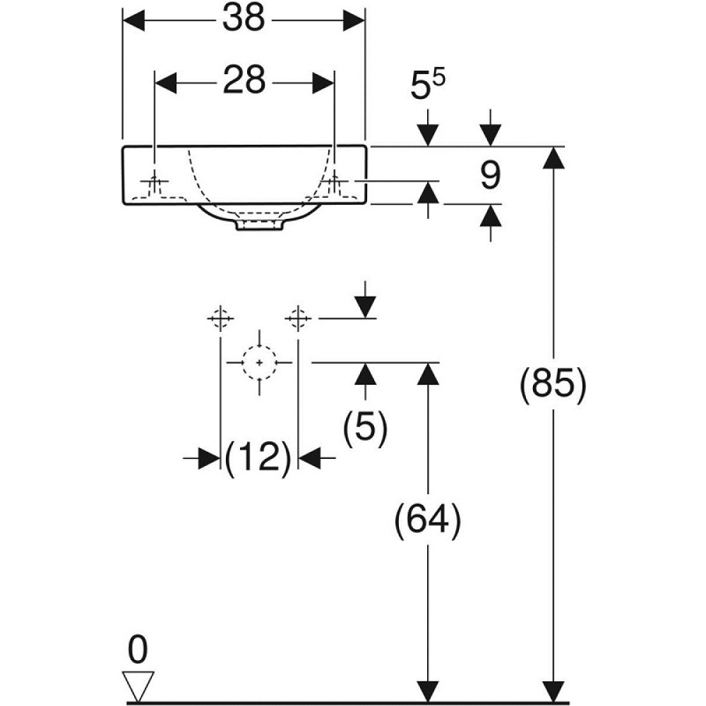 Geberit iCon xs 124736000 Раковина, подвесная
