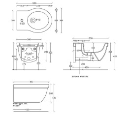 Фото Биде подвесное Galassia Ethos (8440MNE), цвет черный