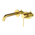 Смеситель для раковины Timo Saona 2372/20SM встроенный, золото шлифованное