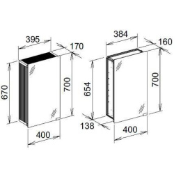Модуль Keuco Royal Modular 25004000101, алюминий