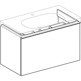 Geberit Acanto 500.612.01.2 Тумба для раковины, с ящиками выдвижными