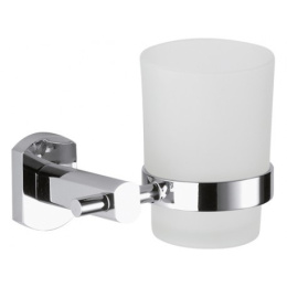 Фото Remer Forma FR15CR Стакан для зубных щёток подвесной (матовое стекло | хром)