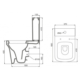 Унитаз компакт BelBagno Marco BB118CP