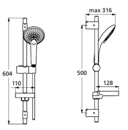 Душевой гарнитур Ideal Standard IdealRain (B9425AA) хром