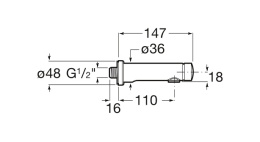 Порционный вентиль для раковины Roca Avant (5A7879C00) хром