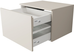 Velvex UNIQUE UNIT tpUNI.60.H40.Y.VY-221 Тумба подвесная выс. 40, выдв. ящик, внутр. ящик, шёлк шамп