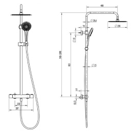 Villeroy&Boch Embrace Plus TVS1082500361 Душевая система с термостатом