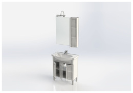 Мебель для ванной Aquanet Честер 75 белый/золото