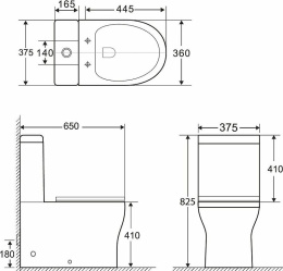 Бачки для туалета Бачок BelBagno Amanda BB1224T