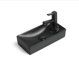 Фото Рукомойник к стене 43,5 см SantiLine (SL-2009LMB)черный