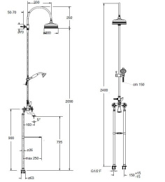 Cristina CANOVA CN10351 Смеситель для ванны