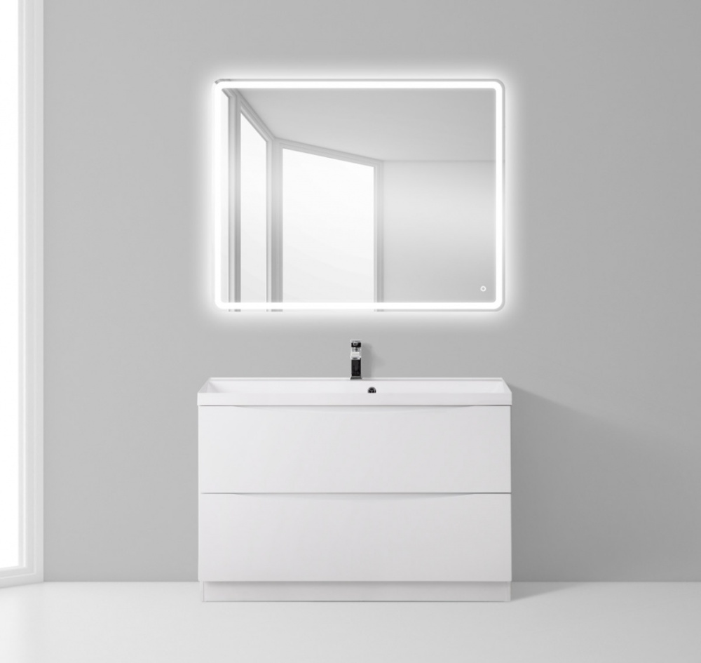 Фото Тумба под раковину BelBagno Marino MARINO-900-2C-PIA-BL-P, 90 х 45 х 80 см, Bianco Lucido