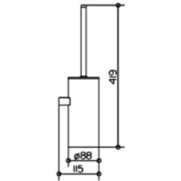 Фото Ершик для унитаза Keuco Collection Moll 12769010100, хром