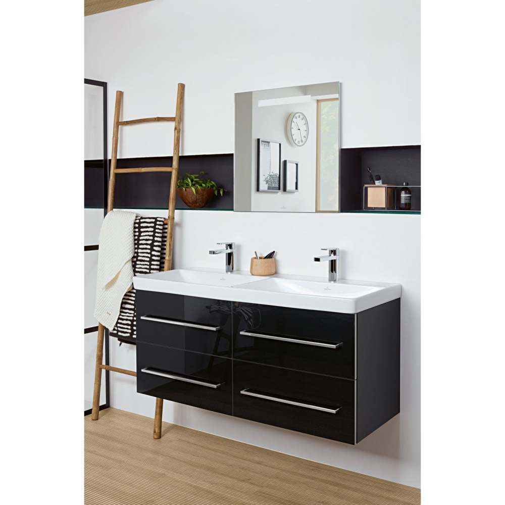 Раковина двойная для ванной 120 см Villeroy&Boch Avento (4A23CGR1) альпийский белый