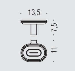 Мыльница подвесная Colombo Luna B0101.CR хром