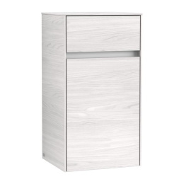 Фото Villeroy Boch Collaro C03200E8 Шкаф боковой для ванной комнаты, петли слева (White Wood)