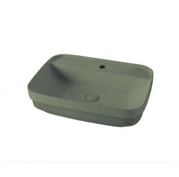 Фото Kerasan Tribeca 514211*1 Раковина встраиваемая/накладная, 60х43см, с 1 отверстием под смеситель, цве