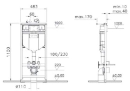 Подвесной унитаз с сиденьем Vitra (9842B003-7206) белый