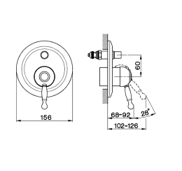 Смеситель для ванны Cisal Arcana Royal AY00210021, хром