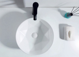 Раковина 40,5 см BelBagno (BB1342H300) круглая, санфаянс