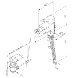 Фото Смеситель для биде Am.Pm X-Joy (F85B83100) хром