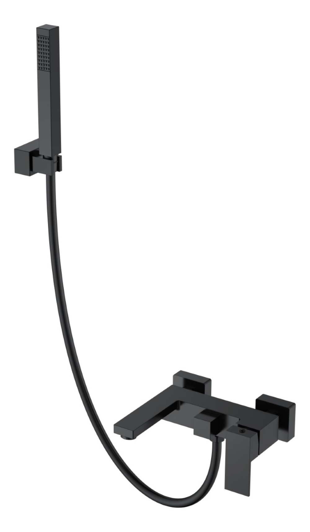 Фото Cмеситель для умывальника Boheme Qubic (473-B) черный